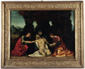 Bartolomeo Suardi detto Bramantino, d'apres - Compianto sul Cristo morto