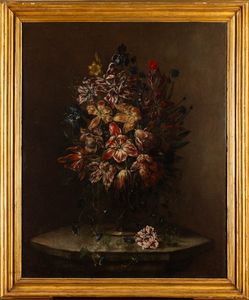 Mario Nuzzi detto Mario dei Fiori : Vaso di fiori morenti  - Asta Old Masters - Associazione Nazionale - Case d'Asta italiane