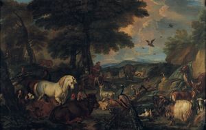 Pieter Mulier detto il Tempesta - Orfeo incanta gli animali