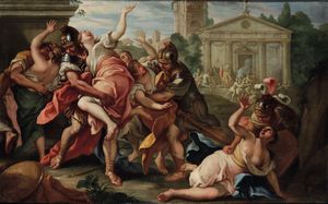 Nicolò Bambini : Il ratto delle Sabine  - Asta Old Masters - Associazione Nazionale - Case d'Asta italiane