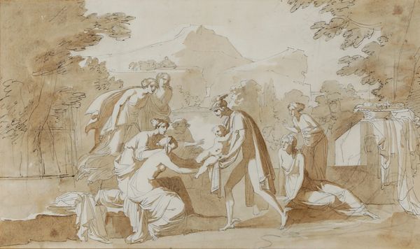 Vincenzo Camuccini : Episodio tratto dalla mitologia classica  - Asta Disegni Antichi - Associazione Nazionale - Case d'Asta italiane