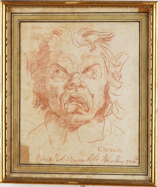 Agostino Carracci, Cerchia di : Ritratto del Connestabile Niola  - Asta Disegni Antichi - Associazione Nazionale - Case d'Asta italiane