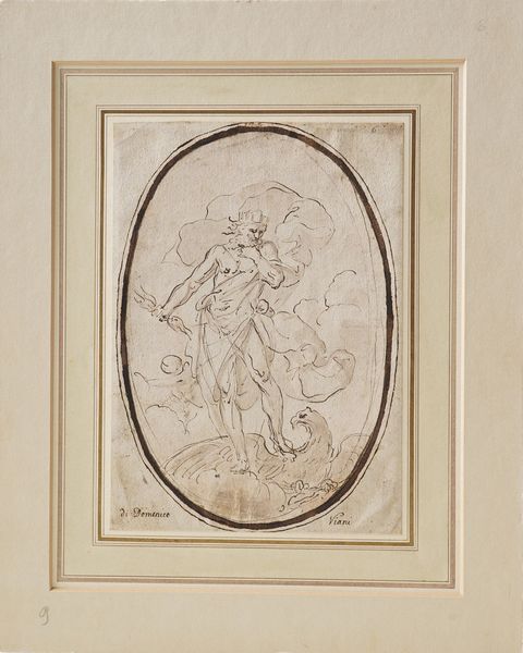 Domenico Maria Viani : Giove  - Asta Disegni Antichi - Associazione Nazionale - Case d'Asta italiane