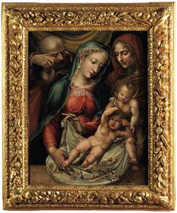 Bartolomeo Neroni detto il Riccio - Sacra Famiglia con San Giovannino e Sant'Anna