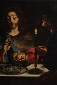 Stefano Maria Legnani detto il Legnanino : Cena in Emmaus  - Asta Disegni Antichi - Associazione Nazionale - Case d'Asta italiane