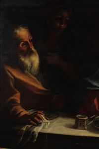 Stefano Maria Legnani detto il Legnanino : Cena in Emmaus  - Asta Disegni Antichi - Associazione Nazionale - Case d'Asta italiane