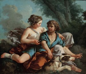 Louis Jean François Lagrenée - Venere e Adone