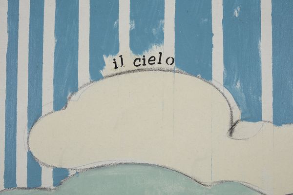 SCHIFANO MARIO (1934 - 1998) : IL CIELO,1964  - Asta Asta 463 | ARTE MODERNA E CONTEMPORANEA Tradizionale - Associazione Nazionale - Case d'Asta italiane