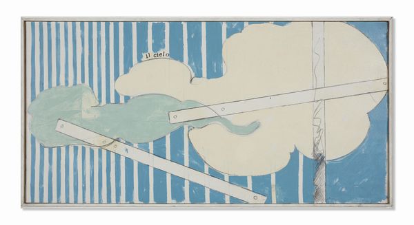 SCHIFANO MARIO (1934 - 1998) : IL CIELO,1964  - Asta Asta 463 | ARTE MODERNA E CONTEMPORANEA Tradizionale - Associazione Nazionale - Case d'Asta italiane