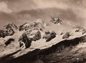 VITTORIO SELLA - Monte Rosa, parete sud salendo al Fallerhorn