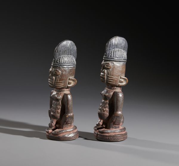 Coppia di gemelli Ibeji.Yoruba, Nigeria.  - Asta Asta 464 | WUNDERKAMMER, CURIOSITIES & ETNOGRAFICA - GENIUS & ART Online - Associazione Nazionale - Case d'Asta italiane