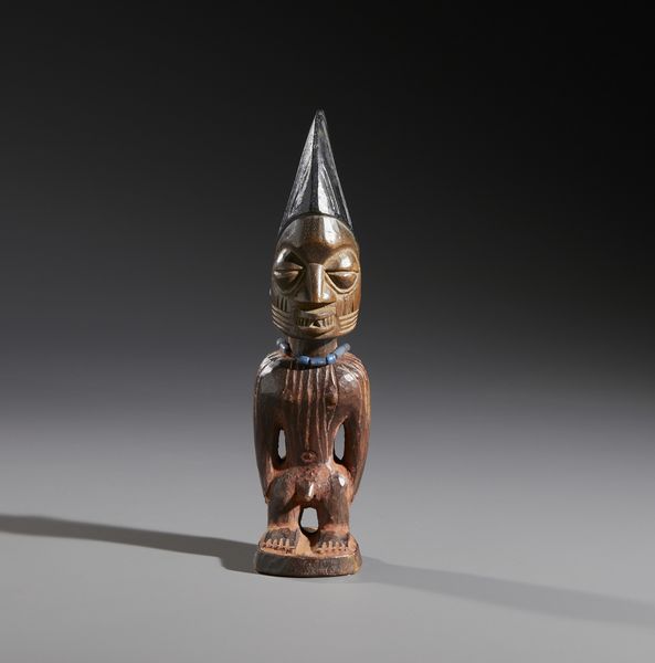 Scultura gemello Ibeji singola. Yoruba - Nigeria.  - Asta Asta 464 | WUNDERKAMMER, CURIOSITIES & ETNOGRAFICA - GENIUS & ART Online - Associazione Nazionale - Case d'Asta italiane