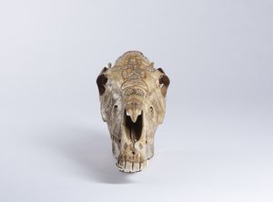 Teschio di cavallo inciso a mano.Isola di Timor, Indonesia, met XX sec.  - Asta Asta 464 | WUNDERKAMMER, CURIOSITIES & ETNOGRAFICA - GENIUS & ART Online - Associazione Nazionale - Case d'Asta italiane