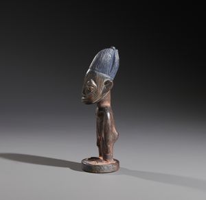 Scultura gemello Ibeji singola. Yoruba - Nigeria.  - Asta Asta 464 | WUNDERKAMMER, CURIOSITIES & ETNOGRAFICA - GENIUS & ART Online - Associazione Nazionale - Case d'Asta italiane