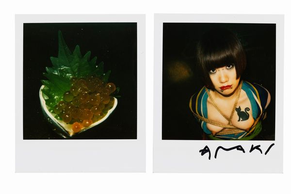 NOBUYOSHI ARAKI : Due polaroid: Bondage / Food  - Asta Fotografia - Associazione Nazionale - Case d'Asta italiane