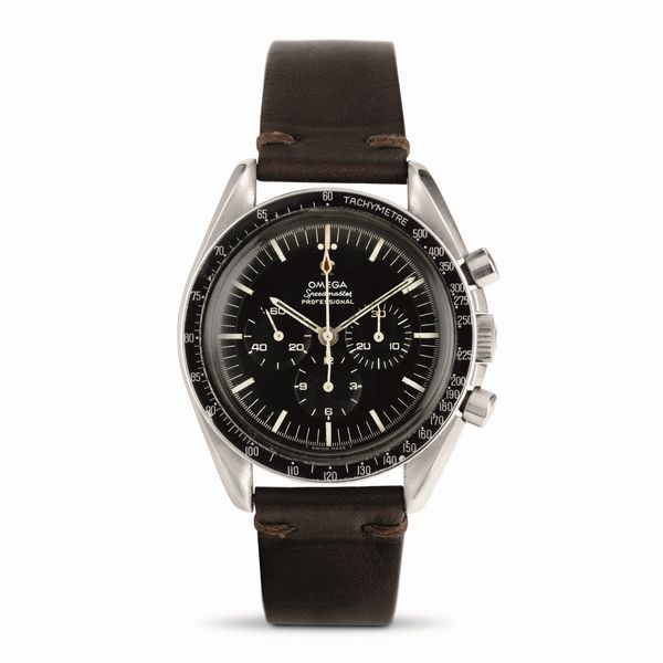 OMEGA : Raro e sportivo Speedmaster ref 145.012 Pre-Moon carica manuale cal 321 in acciaio quadrante virato al marrone  - Asta Orologi da Polso - Associazione Nazionale - Case d'Asta italiane