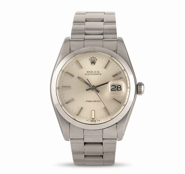 ROLEX : Oysterdate Precision ref 6694 in acciaio, quadrante Argent a carica manuale  - Asta Orologi da Polso - Associazione Nazionale - Case d'Asta italiane