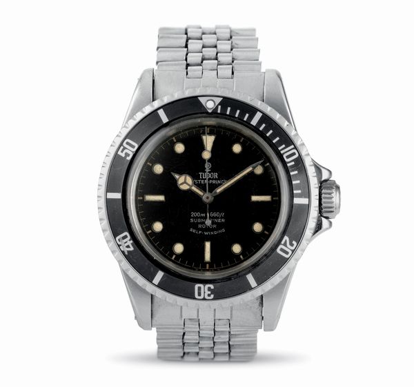 TUDOR : Oyster Prince Submariner ref 7928 in acciaio quadrante nero grafica dorata con bracciale Jubile  - Asta Orologi da Polso - Associazione Nazionale - Case d'Asta italiane