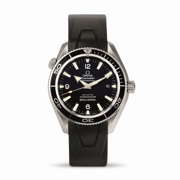 OMEGA : Seamaster Planet Ocean ref 168.1651, movimento automatico Co-Axial cinturino in gomma completo di scatola e garanzia  - Asta Orologi da Polso - Associazione Nazionale - Case d'Asta italiane