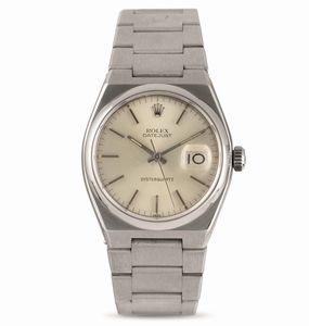 ROLEX - Oysterquartz ref 17000 in acciaio con datario, quadrante Argent Mark I movimento al quarzo