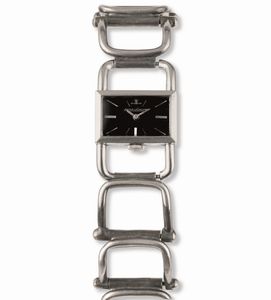 Jaeger-LeCoultre - Inusuale Etrier con bracciale a Staffe in argento, carica manuale