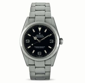 ROLEX - Explorer I ref 114270, quadrante nero numeri Arabi, movimento automatico accompagnato da garanzia originale