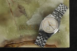 ROLEX : Precision Oysterdate modificato artigianalmente con l'aggiunta della lancetta che indica il giorno  - Asta Orologi da Polso - Associazione Nazionale - Case d'Asta italiane