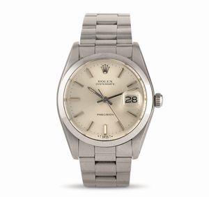 ROLEX - Oysterdate Precision ref 6694 in acciaio, quadrante Argent a carica manuale