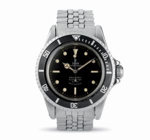 TUDOR - Oyster Prince Submariner ref 7928 in acciaio quadrante nero grafica dorata con bracciale Jubile