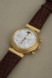 IWC : Elegante Da Vinci cronografo calendario perpetuo con fasi lunari in oro giallo 18k, carica automatica  - Asta Orologi da Polso - Associazione Nazionale - Case d'Asta italiane