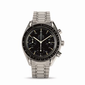 OMEGA - Speedmaster Reduced ref 3510.50 cronografo tre contatori automatico in acciaio, quadrante al trizio