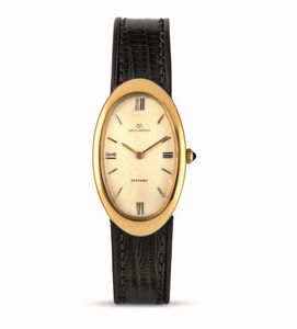 MOVADO - Ovale Allonge in oro giallo 18k con personalizzazione di Bvlgari sul quadrante