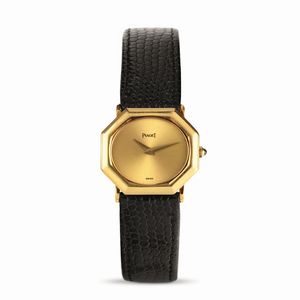 Piaget - Raro Octagon in oro giallo 18k quadrante champagne, carica manuale