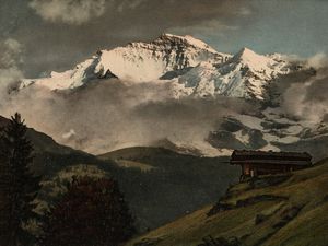 Arnold Klopfenstein - Die Jungfrau im Abendlicht