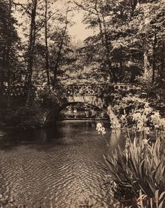 Laure Albin-Guillot - Senza titolo (Scena di fiume con ponte)