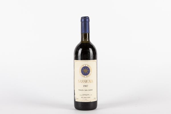 Italia : Sassicaia 1987 (1 bt)  - Asta Vini e Distillati - Associazione Nazionale - Case d'Asta italiane