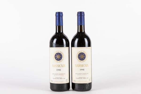 Italia : Sassicaia 1998 (2 bt)  - Asta Vini e Distillati - Associazione Nazionale - Case d'Asta italiane