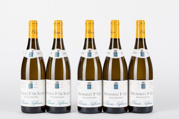 FRANCIA : Olivier Leflaive Meursault Sous Le Dos D'Ane Verticale (5 BT)  - Asta Vini e Distillati - Associazione Nazionale - Case d'Asta italiane