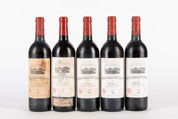 FRANCIA : CHATEAU GRAND PUY LACOSTE 1996 (5 BT)  - Asta Vini e Distillati - Associazione Nazionale - Case d'Asta italiane