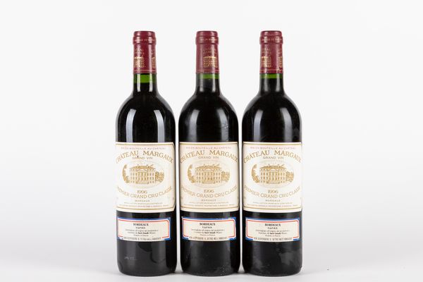 FRANCIA : CHATEAU MARGAUX 1996 (3 BT)  - Asta Vini e Distillati - Associazione Nazionale - Case d'Asta italiane