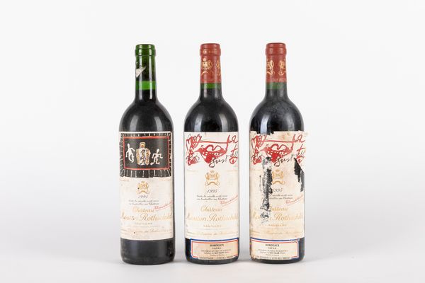 FRANCIA : CHATEAU MOUTON ROTSCHILD (1 BT 1994, 2 BT 1995)  - Asta Vini e Distillati - Associazione Nazionale - Case d'Asta italiane