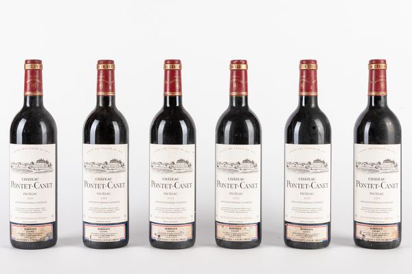 FRANCIA : CHATEAU PONTET CANET 1995 (6 BT)  - Asta Vini e Distillati - Associazione Nazionale - Case d'Asta italiane