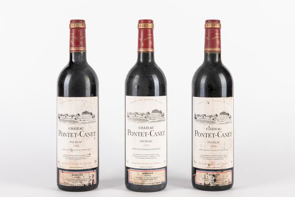 FRANCIA : CHATEAU PONTET CANET (1 BT 1995, 2 BT 1996)  - Asta Vini e Distillati - Associazione Nazionale - Case d'Asta italiane