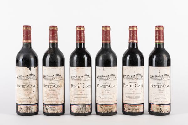 FRANCIA : CHATEAU PONTET CANET 1996 (6 BT)  - Asta Vini e Distillati - Associazione Nazionale - Case d'Asta italiane