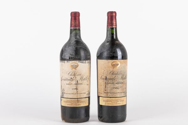 FRANCIA : CHATEAU SOCIANDO-MALLET 1996 MAGNUM (2 BT)  - Asta Vini e Distillati - Associazione Nazionale - Case d'Asta italiane