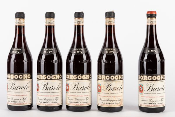 Italia : Selezione Barolo Borgogno (5 BT)  - Asta Vini e Distillati - Associazione Nazionale - Case d'Asta italiane