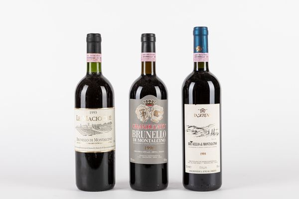 Italia : Selezione Brunello di Montalcino (tot bt 3)  - Asta Vini e Distillati - Associazione Nazionale - Case d'Asta italiane