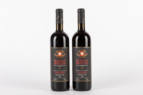 Italia : Il Poggione Brunello di Montalcino (2 bt), 2001  - Asta Vini e Distillati - Associazione Nazionale - Case d'Asta italiane