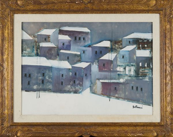 Lido Bettarini : Paesaggio innevato  - Asta Asta di Arte Moderna e Contemporanea - Associazione Nazionale - Case d'Asta italiane