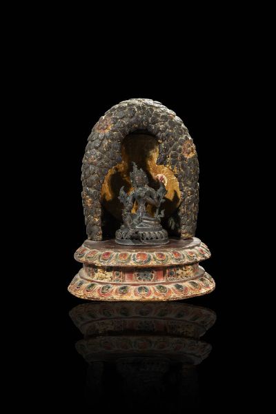 BUDDHA : Buddha in bronzo brunito  - Asta Arte Orientale  - Associazione Nazionale - Case d'Asta italiane